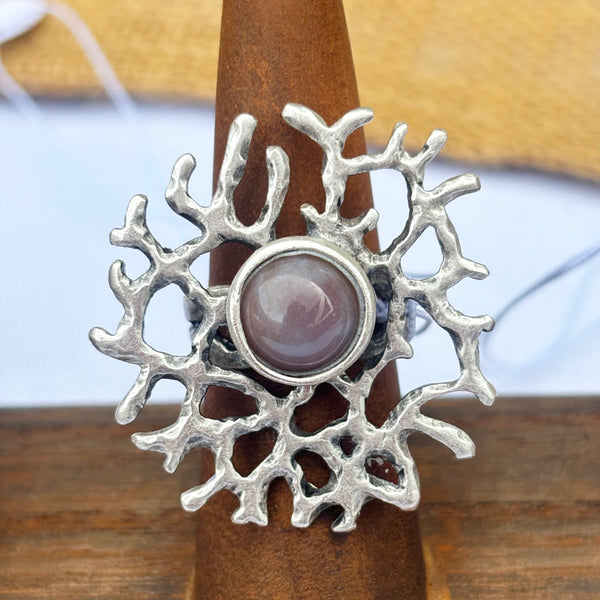 Round coral ring