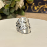 Viking rose saddle ring