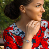 Calavera oval bracelet