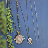Sacred heart triple necklace