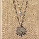 Lady Liberty double necklace set