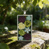 Large rectangular bezel with bold colors