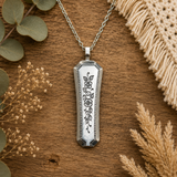 Floral landscape pendant