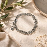 Silver link bracelet