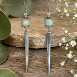 Silver dangle earrings