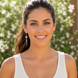 Silver dangle earrings
