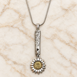 Sunflower necklace