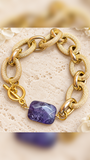 Amethyst chunky bracelet