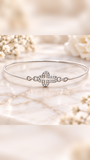 Rhinestone cross bangle