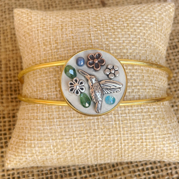 Gold bangle hummingbird