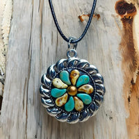 Czech paisley pendant